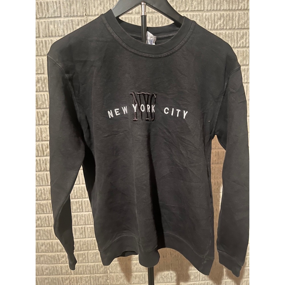 WALI NYC‎ New York City Graphic Sweatshirt Black Crewneck Size S